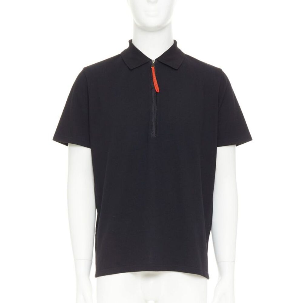 Prada Linea Rossa Half Zip Polo Shirt
